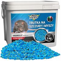 Trutka Trucizna Pellet Granulat na Szczury Myszy Ultra Mocna No-Pest 3kg