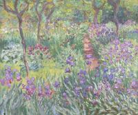 Plakat 60x50cm The Artist’s Garden in Giverny, Monet Vintage