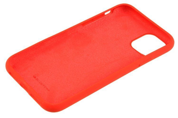 Etui Mercury Goospery Silicone do iPhone 11 czerwony zdjęcie 3