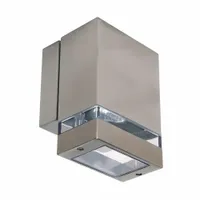 Oprawa hermetyczna elewacyjna matowy chrom IP44 GU10 GARDENYA-1 HL246 35W I