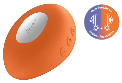 we-vibe temp tangerine - kompaktowy model z funkcją ciepła i chłodzenia na Arena.pl