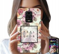 ETUI DO XIAOMI NOTE 9 PRO / 9S - KWIATISTY WZÓR, MODNE DAMSKIE + SZKŁO