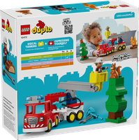 10473 - lego duplo - wóz strażacki z wężem i strażakiem