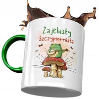 Kubek Zielony Dla Szczypiornisty Żajebisty Prezent Z Nadrukiem Ze Zdjęciem