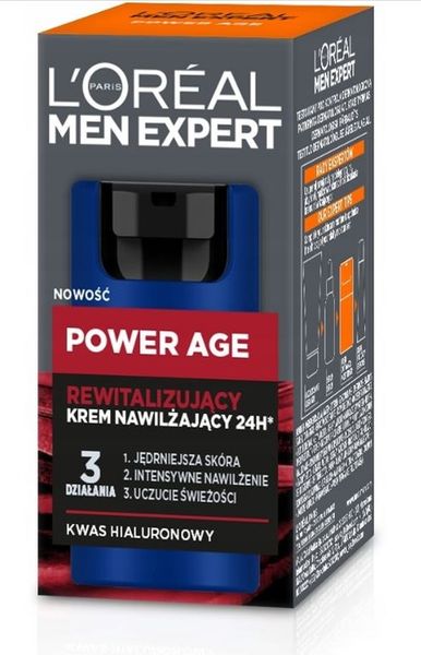 Loreal Men Expert Power Age Rewitalizujący krem nawilżający 50ml zdjęcie 2