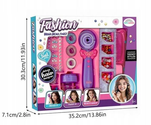 Zaplatarka do włosów zaplatacz studio fryzjerskie maszynka do warkoczyków na Arena.pl