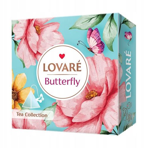 Lovare Butterfly Set Kolekcja Herbat 9 Smaków 45 Piramidek po 2g Prezentowy na Arena.pl