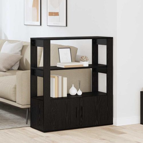 Bufet Czarny dąb 30 x 80 x 90 cm Materiał drewnopochodny na Arena.pl