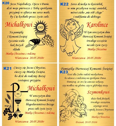 Złoty Łańcuszek 925 Krzyżyk Komunia Chrzest Grawer na Arena.pl