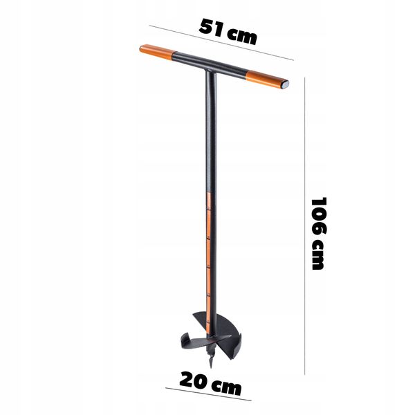 Świder Do Ziemi Gleby Wiertnica Dołownik 200mm zdjęcie 3
