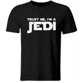 Koszulka Trust Me I'm a Jedi, parodia Gwiezdne Wojny, czarna, M