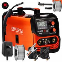 SPAWARKA INWERTEROWA INWERTOROWA MIG MMA LIFT TIG 250A BEZGAZ GRATIS 2XDRUT