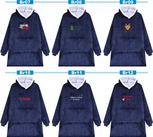 KOCOBLUZA BLUZA KOC OVERSIZE Z HAFTEM PREZENT personalizowany twój napis na Arena.pl