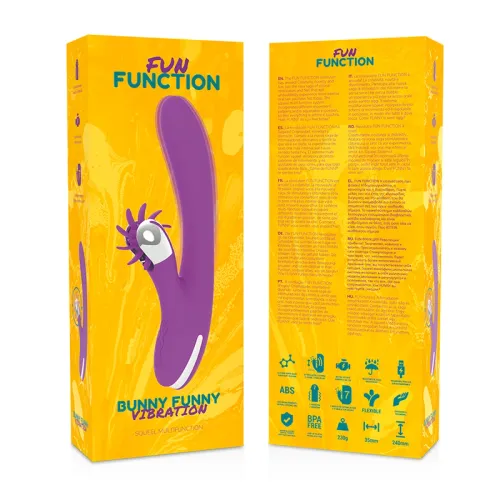 fun function bunny 2.0 - silikonowy stymulator z 7 trybami, usb na Arena.pl