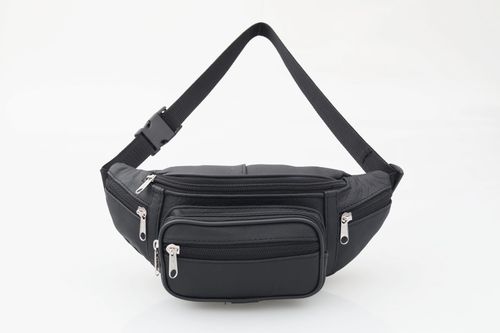 NERKA męska skórzana solidna polska saszetka N135 czarna na Arena.pl