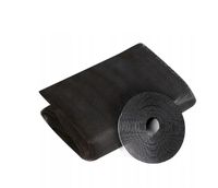 MOSKITIERA CZARNA OKNO KOMARY OWADY 1,3X1,5M TAŚMA RZEP