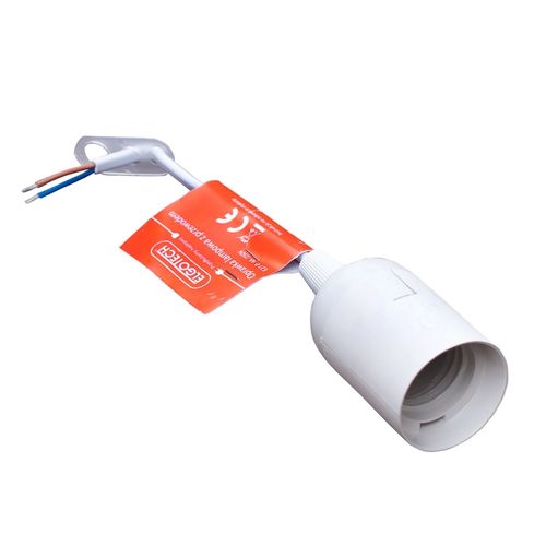 Oprawka oświetleniowa E27 biała z przewodem E27-P 250V Elgotech na Arena.pl