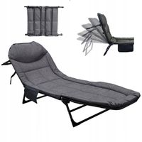 ŁÓŻKO TURYSTYCZNE POLOWE SKŁADANE LEŻANKA OGRODOWA LEŻAK PRZENOŚNE LEKKIE