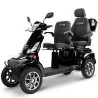 Dwuosobowy skuter elektryczny BILI BIKE SHINO QUADRO DOPPIO LIT czarny