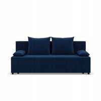 KANAPA FERMO Rozkładana Funkcja Spania WYGODNA KRONOS VELVET GRANATOWA