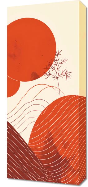 Obraz 30x70cm Ciepło Czerwieni zdjęcie 1