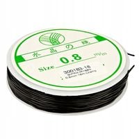 Żyłka GUMKA guma OKRĄGŁA 0.8mm 18m czarny