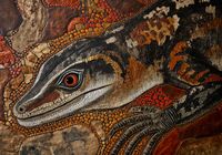 Plakat 100x70cm Oko Jaszczurki