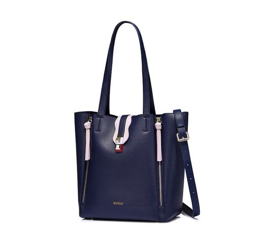 NUCELLE Stylowy granatowy shopper na Arena.pl