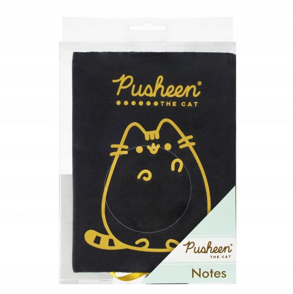 NOTES PLUSZOWY A5 96k. PUSHEEN GOLD 3277 zdjęcie 1
