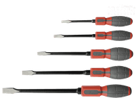 komplet wkrętaków płaskich 5 sztuk - wk rwwc
