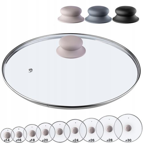 POKRYWA POKRYWKA ŻAROODPORNA SZKŁO NA GARNEK 28cm na Arena.pl