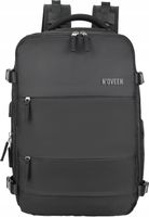 Plecak uniseks N'oveen elegancki czarny duży 25 l 40x20x25 cm