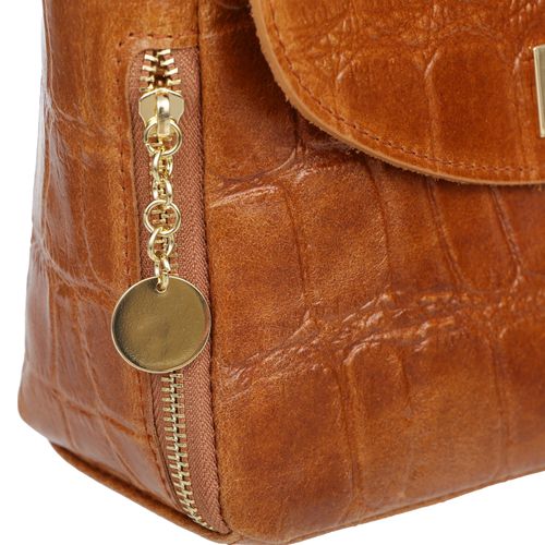 VERA PELLE torebka skórzana listonoszka kroko z paskiem V532 j.różowa na Arena.pl