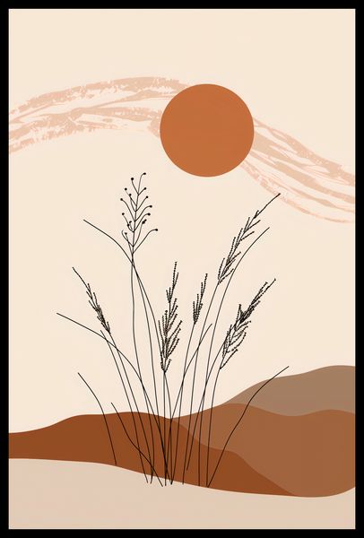 Plakat 40x60cm Złote Źdźbła zdjęcie 2