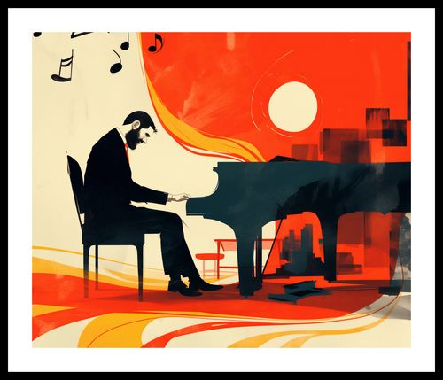 Plakat 60x50cm Pianista na Arena.pl
