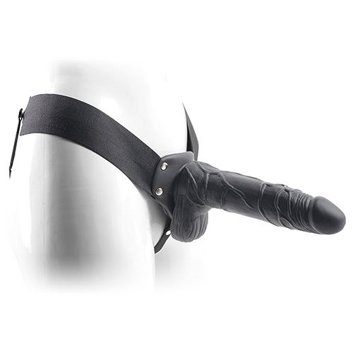 Proteza FALLO STRAP ON CAVO REAL RAPTURE 8 BLACK WITH BALLS na Arena.pl