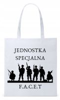 Dla Chłopaka Męża Prezent Torba Eco Biała Shopper Z Nadrukiem Ze Zdjęciem