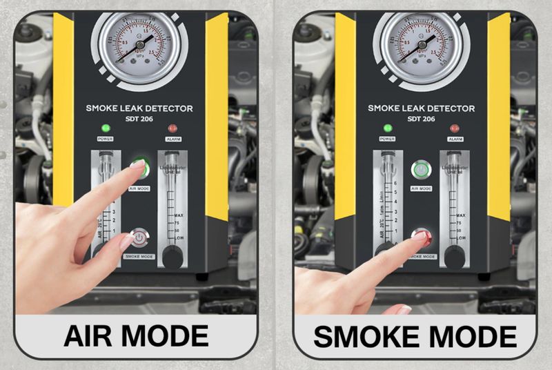 GENERATOR DYMU AUTOOL SDT 206 TESTER SZCZELNOŚCI zdjęcie 5