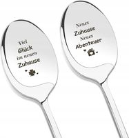 Zestaw 2 łyżeczek do kawy z grawerunkiem