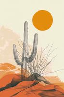 Plakat 30x45cm Pustynne Osamotnienie