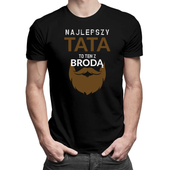 Najlepszy tata to ten z brodą - męska koszulka na prezent dla taty XS
