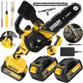 MINI PIŁA ŁAŃCUCHOWA AKUMULATOROWA PILARKA 8" DWA AKUMULATORY ZESTAW IMOUM