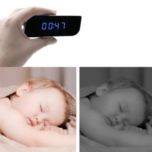 ZEGAR Z UKRYTA MINI KAMERA SZPIEGOWSKA WiFi BUDZIK na Arena.pl