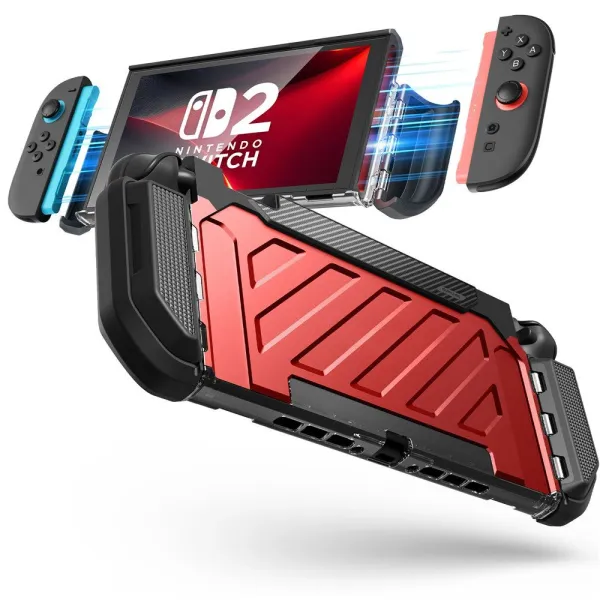 Etui Supcase Unicorn Beetle Pro na Nintendo Switch 2 - czerwono-czarne zdjęcie 1