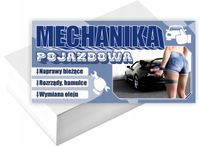Wizytówki firmowe 100szt GOTOWY PROJEKT MECHANIKA POJAZDOWA