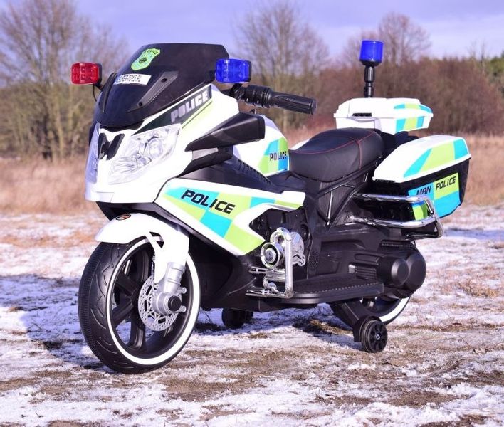 MEGA MOTOR POLICYJNY NA AKUMULATOR, KOGUT, MEGAFON, MOC/BEJ8188 zdjęcie 9