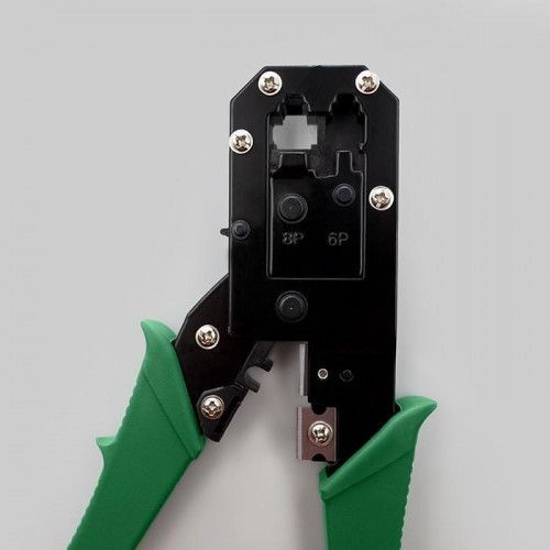 Qoltec Modułowa zaciskarka do cięcia i zaciskania kabli Ethernet 8P 6P na Arena.pl