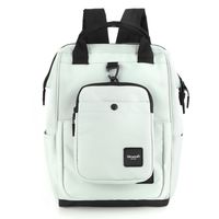 pojemny plecak a4 z saszetką w miętowym kolorze - himawari