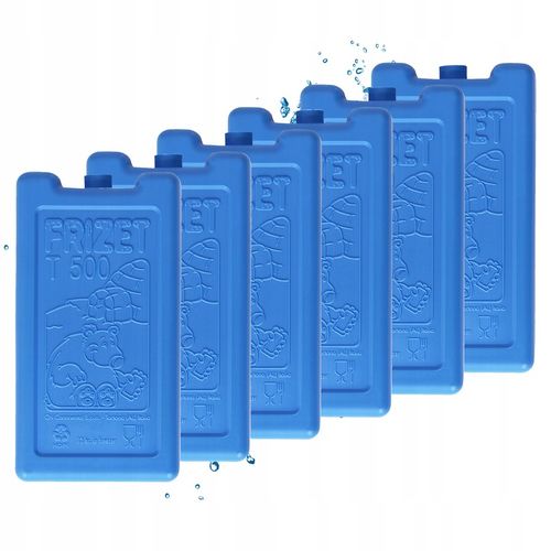 Wkłady chłodzące do lodówki turystycznej torby termicznej FRIZET 6x 500 ml na Arena.pl