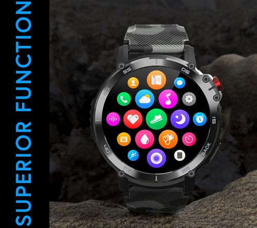smartwatch męski rubicon rncf08 black/moro smarub232 na Arena.pl